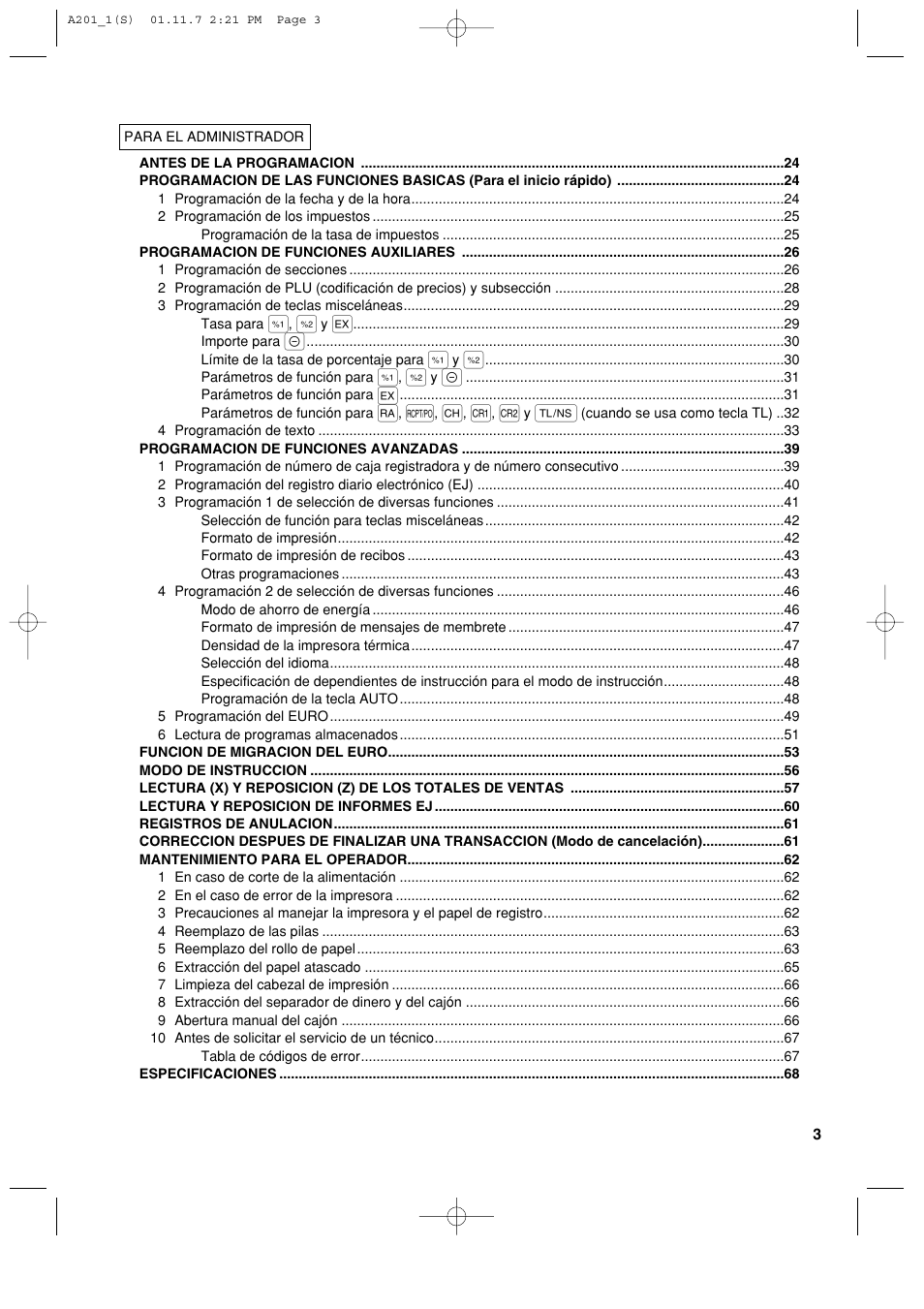 Sharp XE-A201 User Manual | Page 209 / 276