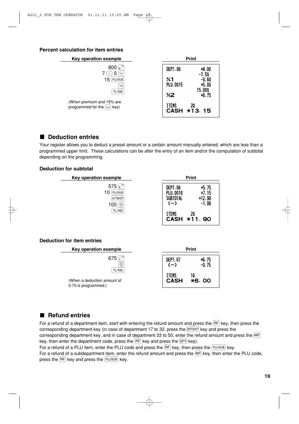 Sharp XE-A201 User Manual | Page 21 / 276