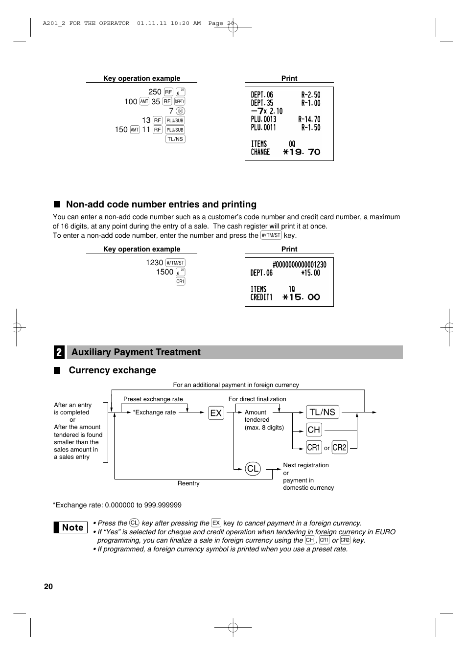 Vl a c c | Sharp XE-A201 User Manual | Page 22 / 276