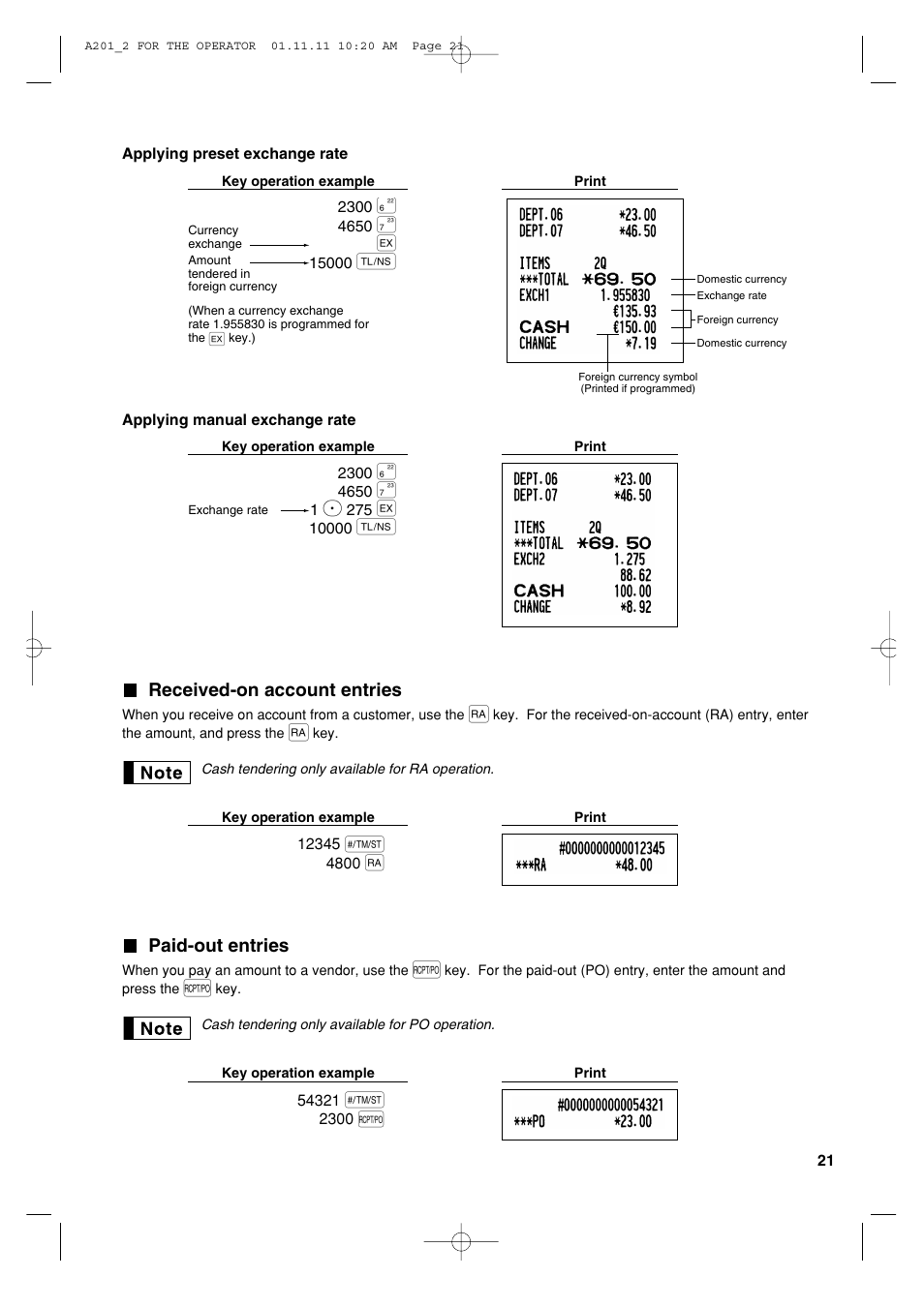 Sharp XE-A201 User Manual | Page 23 / 276