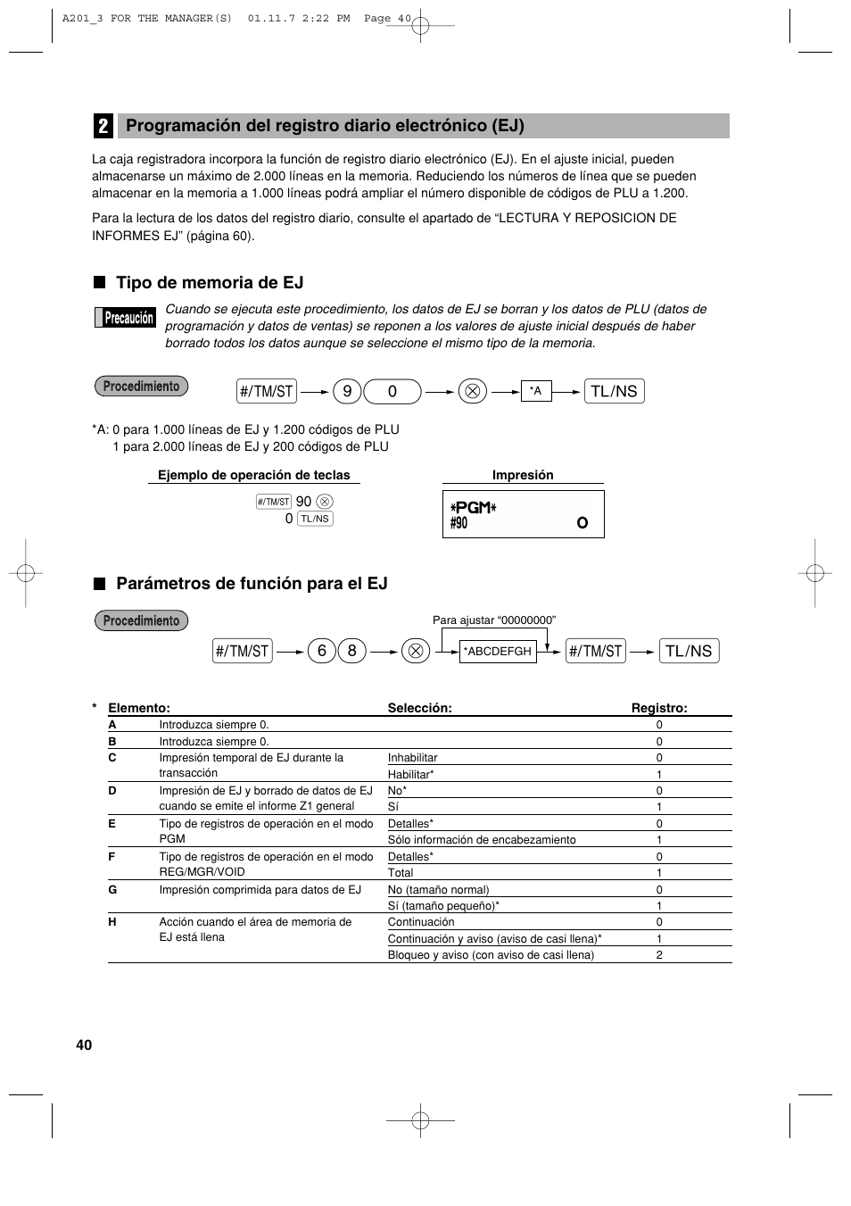 S@ 90 a | Sharp XE-A201 User Manual | Page 246 / 276
