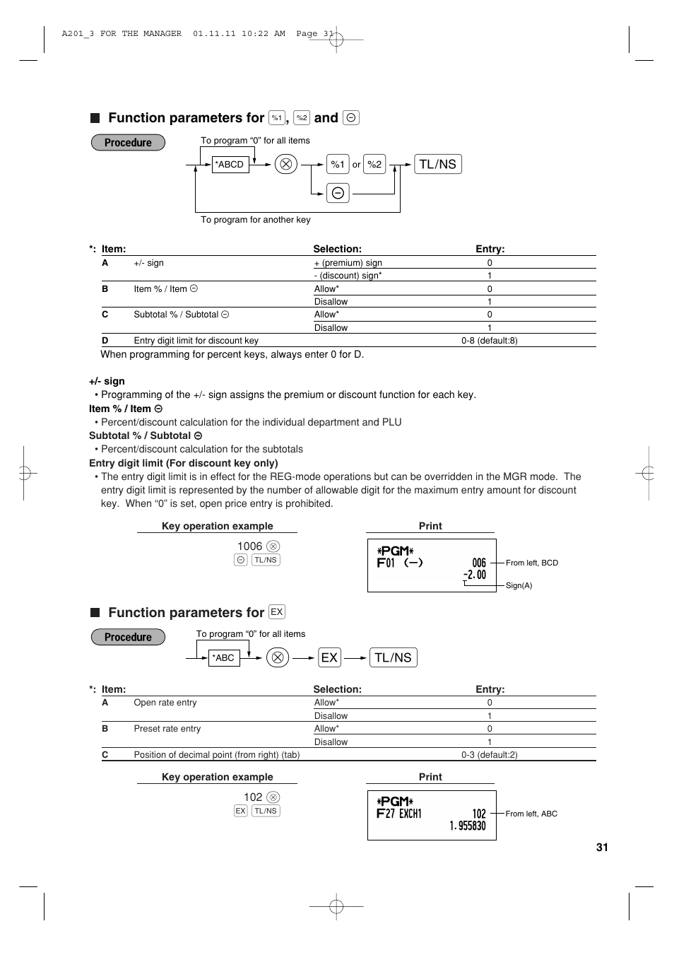 Sharp XE-A201 User Manual | Page 33 / 276