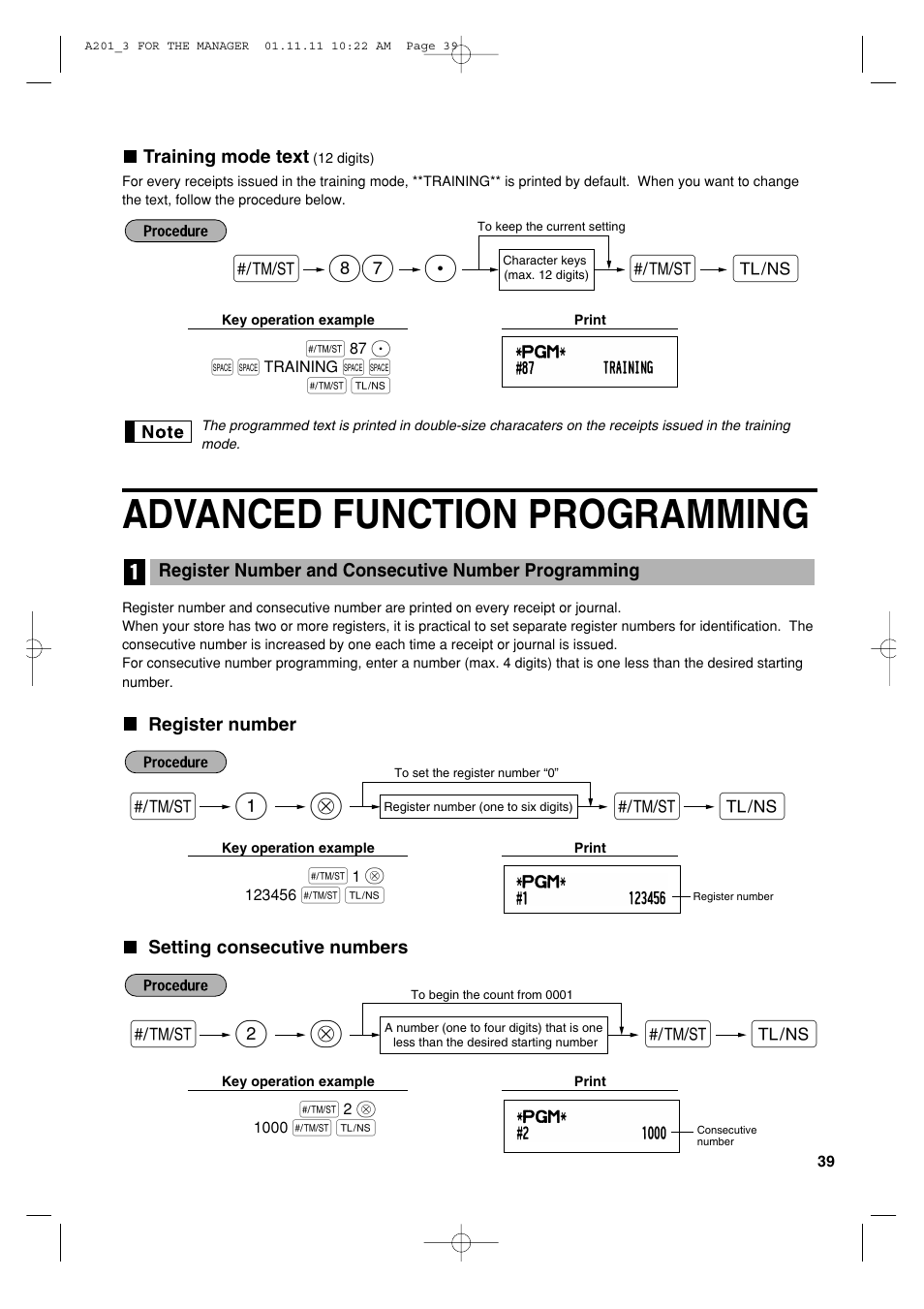 Advanced function programming, Sp 87, 1s @ s a | 2s @ s a | Sharp XE-A201 User Manual | Page 41 / 276