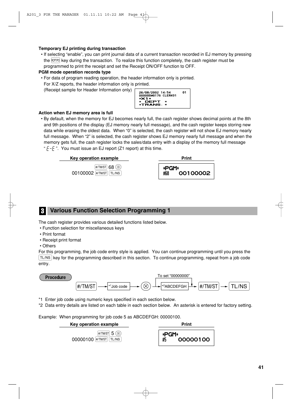 Sharp XE-A201 User Manual | Page 43 / 276