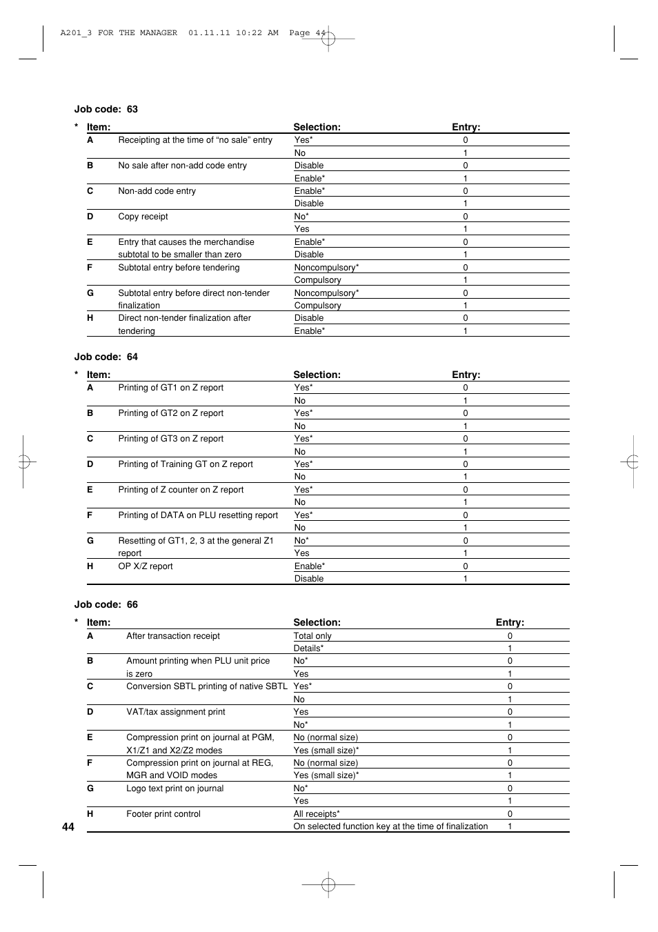 Sharp XE-A201 User Manual | Page 46 / 276