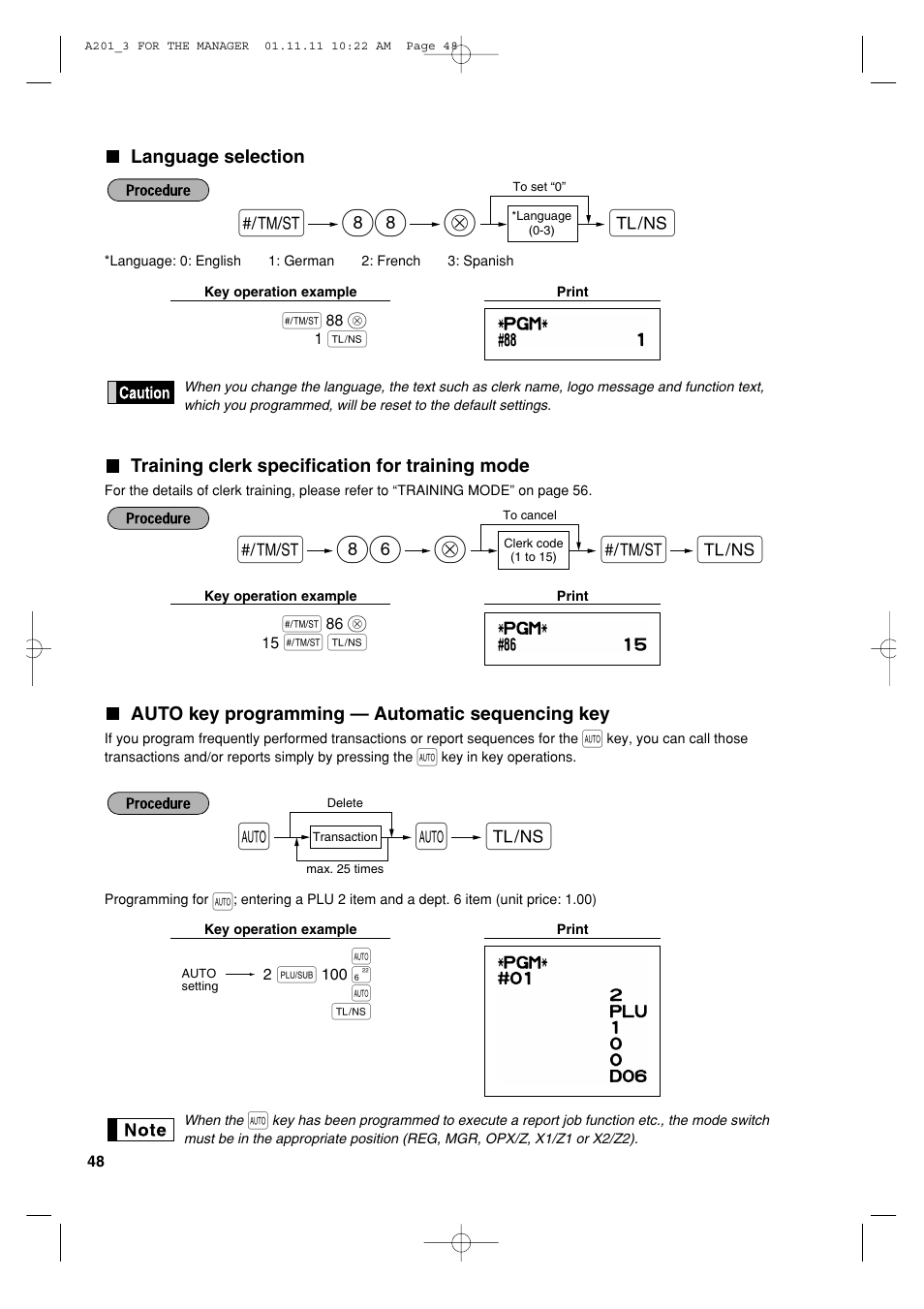Sharp XE-A201 User Manual | Page 50 / 276
