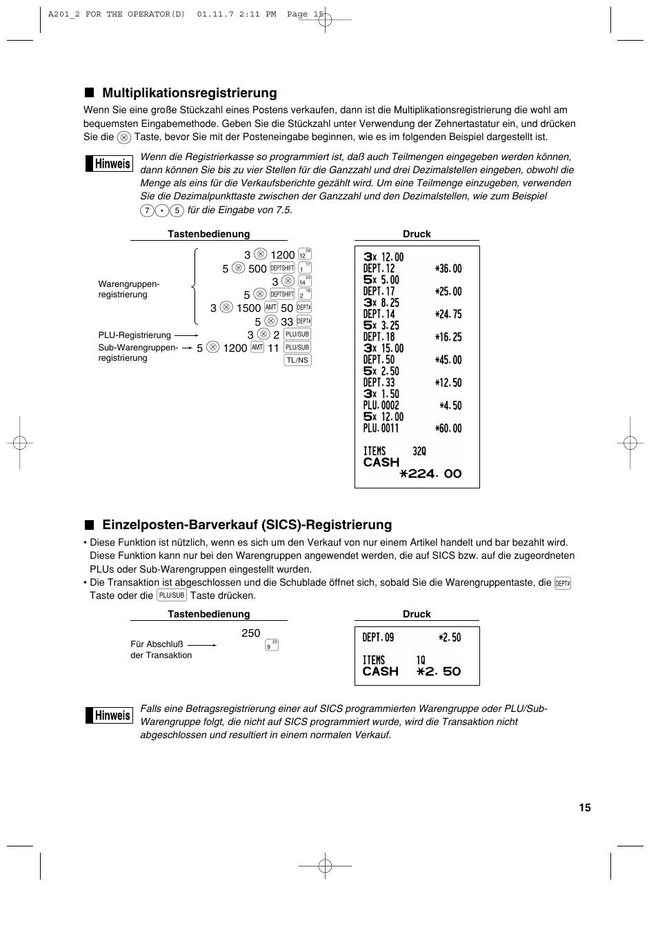 Sharp XE-A201 User Manual | Page 85 / 276