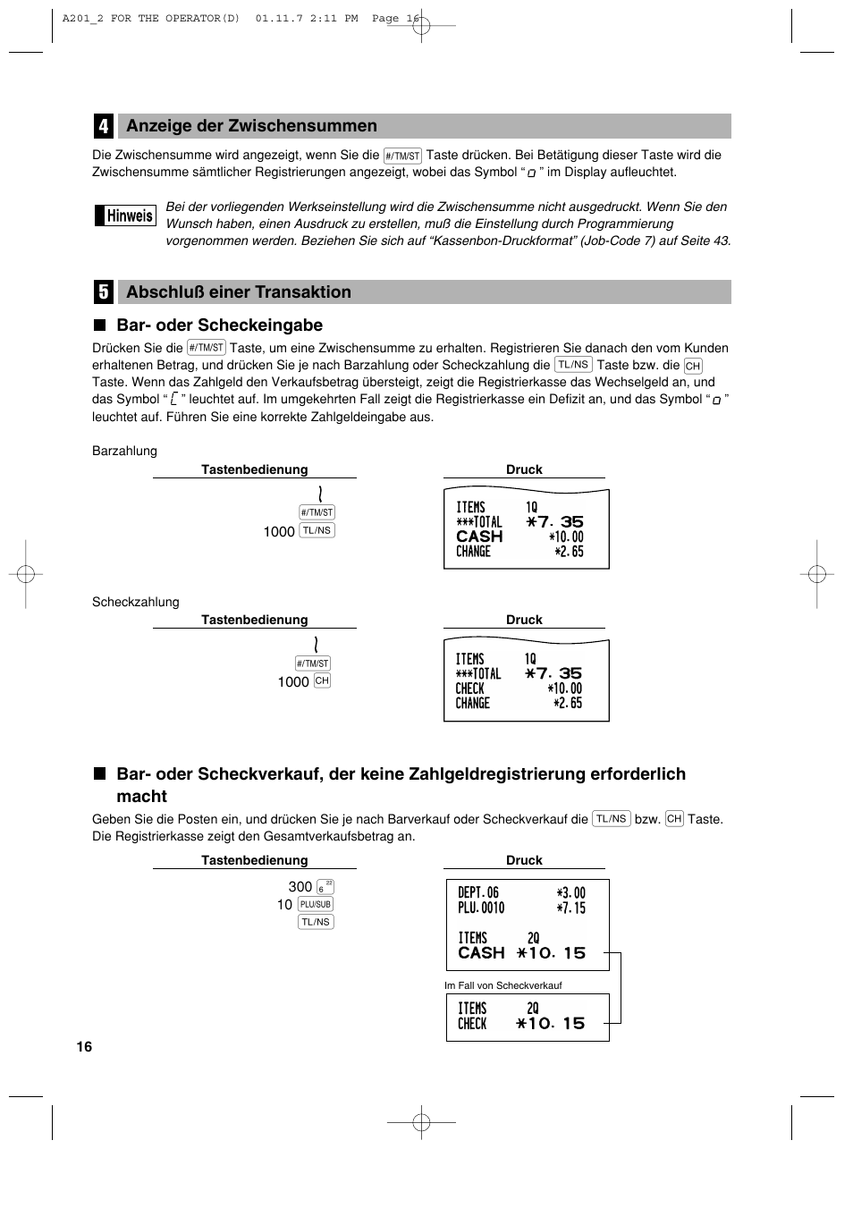 Sharp XE-A201 User Manual | Page 86 / 276