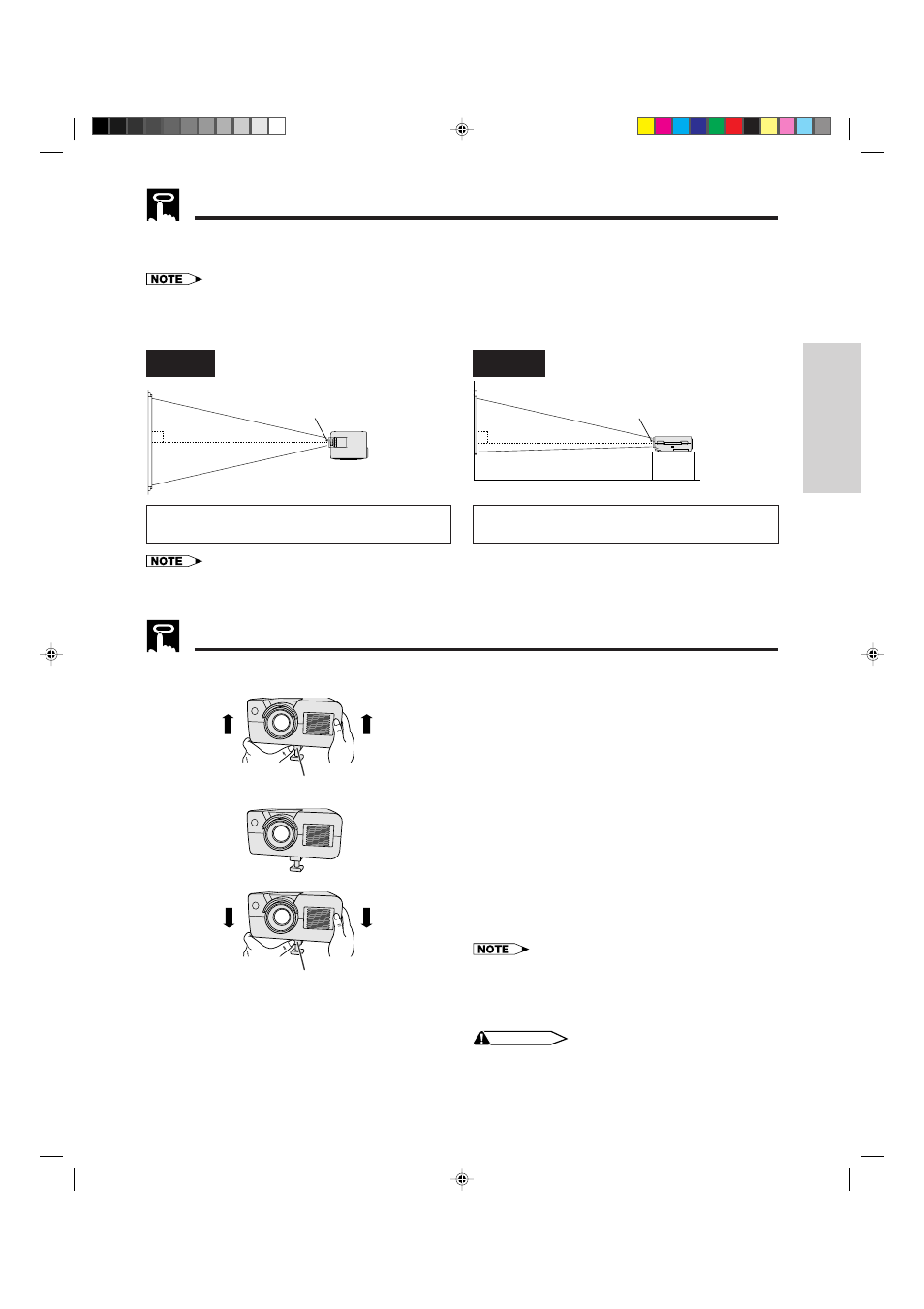 Setting up the projector (standard setup), Adjusting the height of the picture | Sharp XG-NV4SU User Manual | Page 11 / 40
