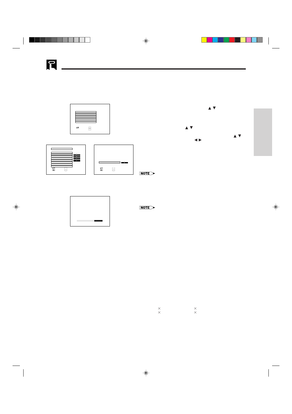 Computer adjustments, Auto sync adjustment, Manual adjustment | Mode adjustment, A. displaying the “rgb1 input adj.” screen, B. adjusting the computer input item, Description of adjustment items, Used when auto sync adjustment is not effective, Ibm-pc c, On-screen display | Sharp XG-NV4SU User Manual | Page 17 / 40