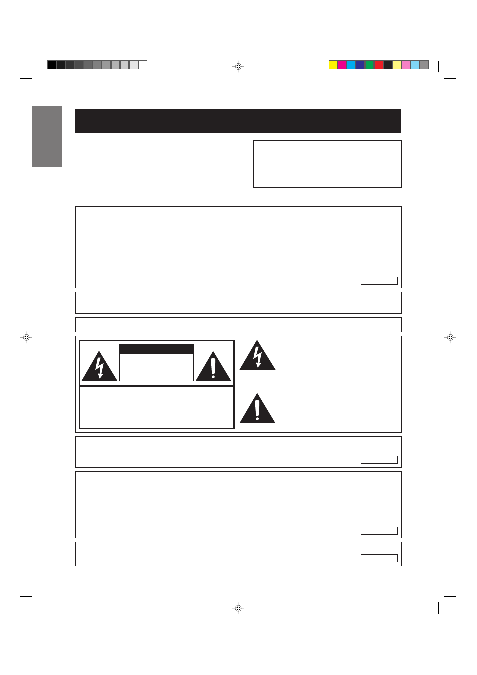 Operation manual, English model no.: xg-nv4su serial no, Important | Information, Warning | Sharp XG-NV4SU User Manual | Page 2 / 40