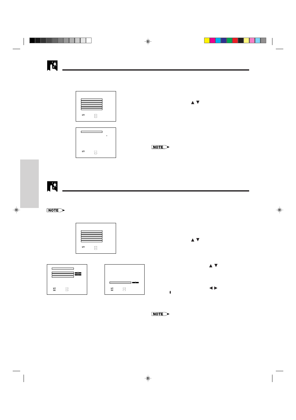 Checking the system setup, Background level (video mode only), A. displaying the “system setup” screen | B. checking the system setup, A. displaying the “backgrnd lvl” screen, B. adjusting the background level, Ab.1, On-screen display | Sharp XG-NV4SU User Manual | Page 20 / 40