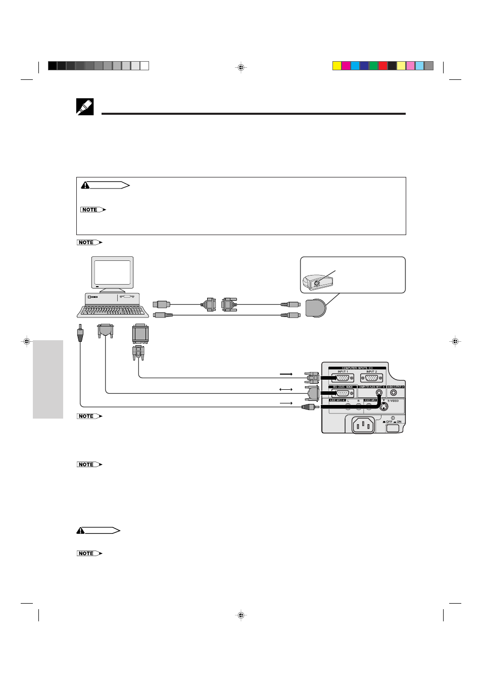 Connecting a computer, Plug and play” function, Using the remote mouse receiver and rs-232c port | Sharp XG-NV4SU User Manual | Page 26 / 40