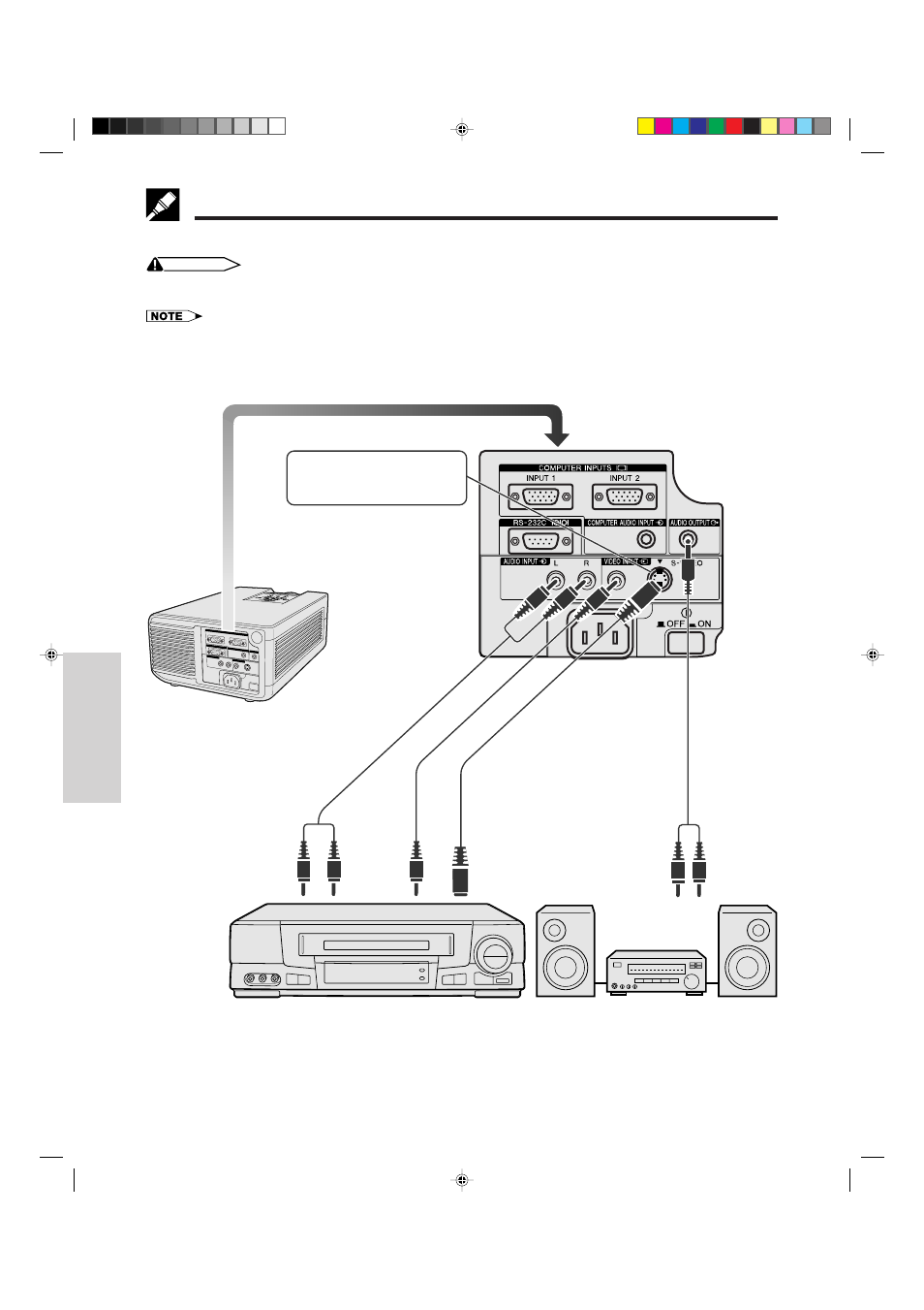 Connecting video equipment | Sharp XG-NV4SU User Manual | Page 28 / 40
