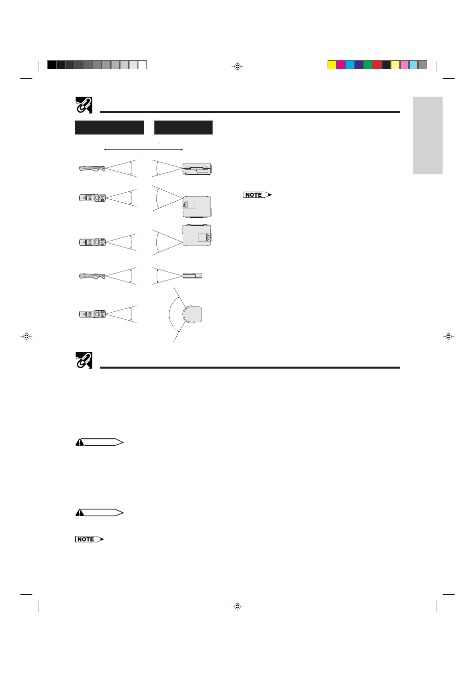 Operating the wireless mouse remote control, A. connecting the projector to the computer, B. wireless mouse operation | Sharp XG-NV4SU User Manual | Page 9 / 40