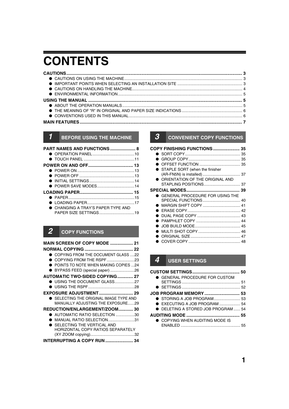 Sharp AR-M236 User Manual | Page 3 / 100