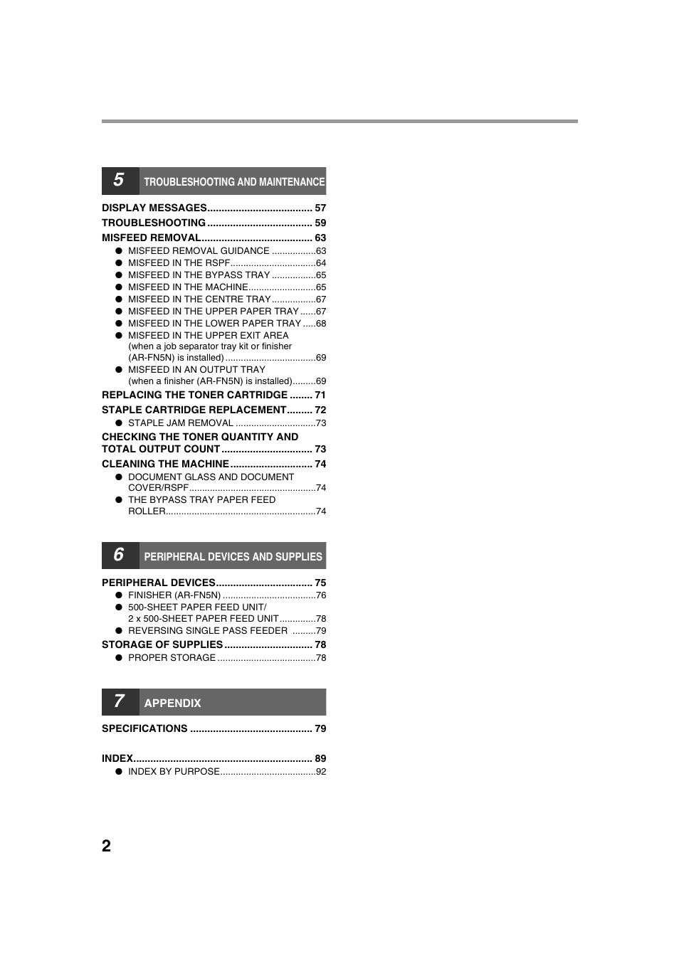 Sharp AR-M236 User Manual | Page 4 / 100
