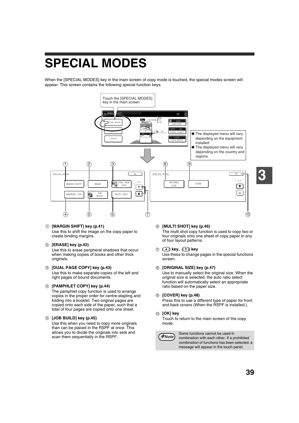 Special modes | Sharp AR-M236 User Manual | Page 41 / 100
