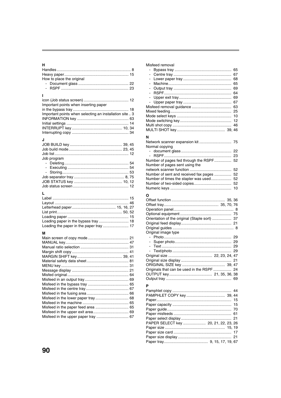 Sharp AR-M236 User Manual | Page 92 / 100