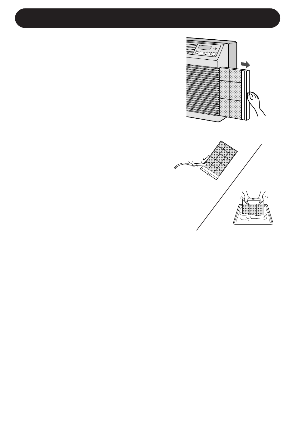 Cleaning and maintenance, Cleaning the filter, Cleaning of the front panel and cabinet | Sharp AFP80CX User Manual | Page 20 / 23