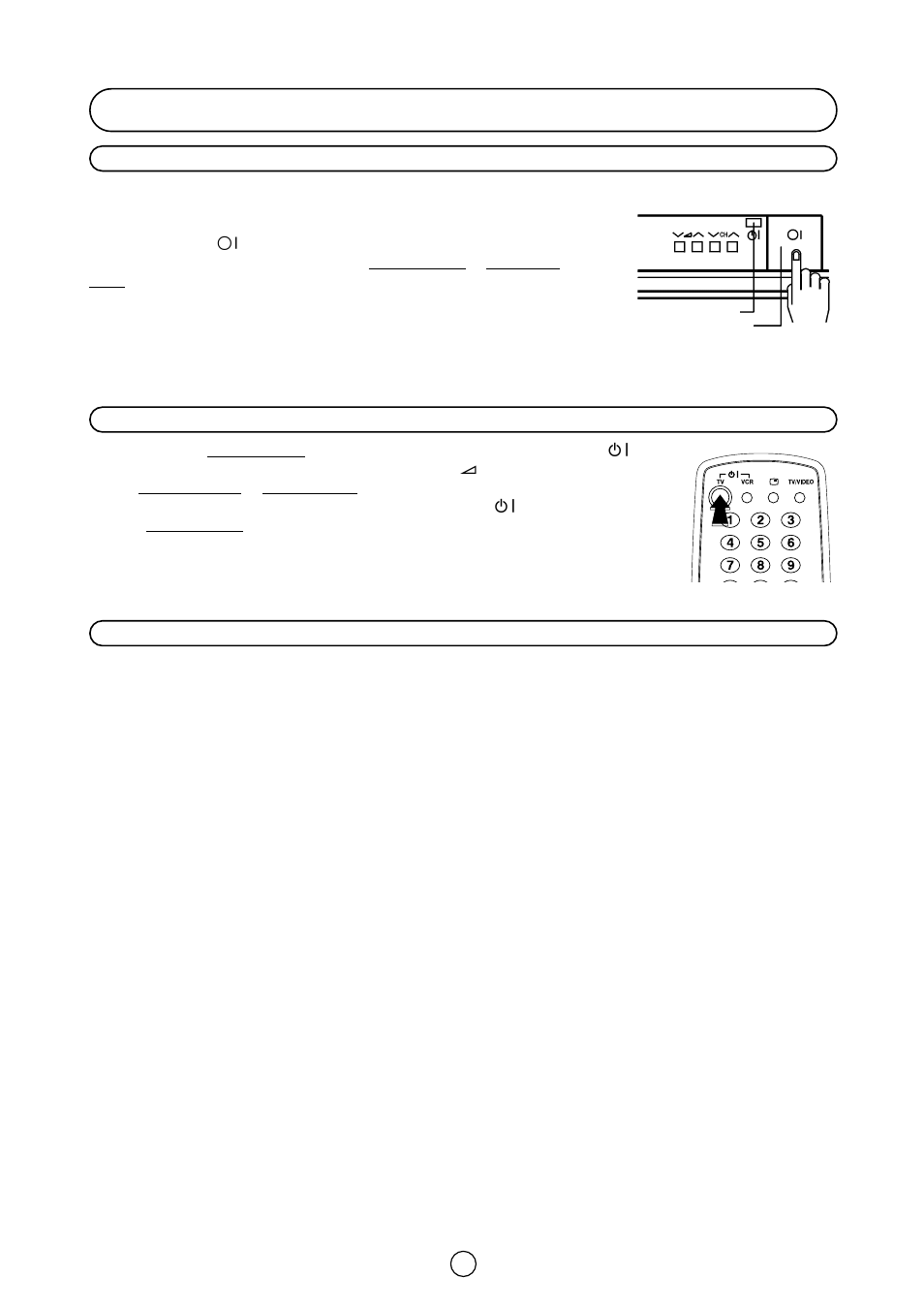 Switching on | Sharp 66GS-62H User Manual | Page 10 / 11