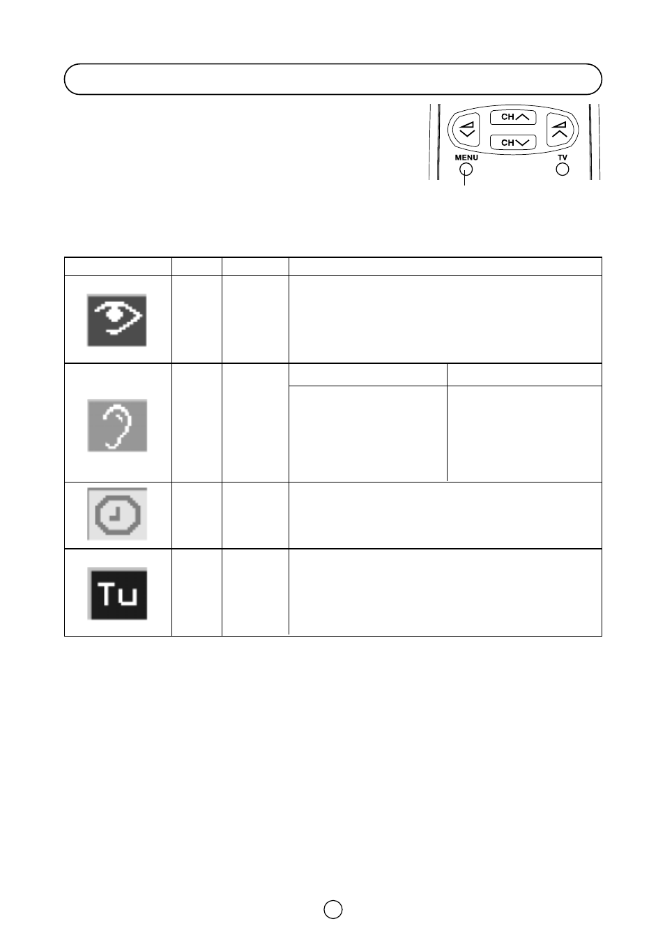 Menu structures, Loudspeakers headphones | Sharp 66GS-62H User Manual | Page 11 / 11