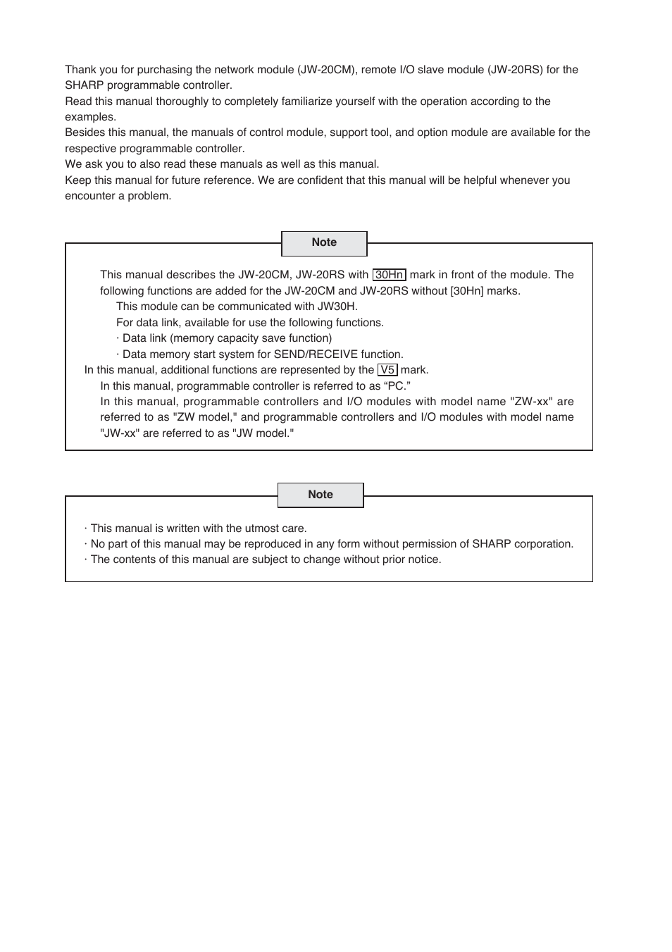 Sharp JW-20CM User Manual | Page 2 / 230