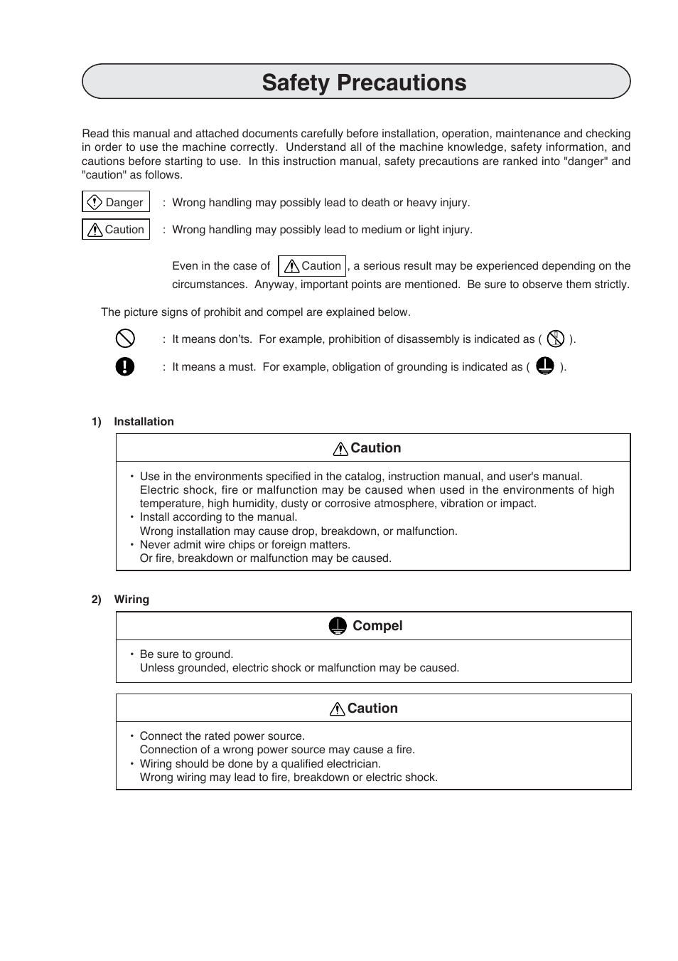 Safety precautions | Sharp JW-20CM User Manual | Page 3 / 230