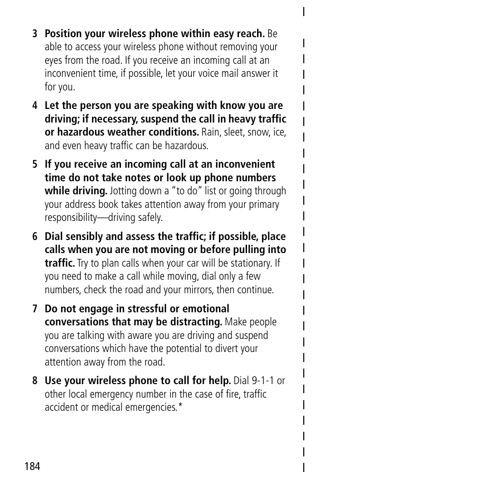 Motorola V60C User Manual | Page 186 / 190