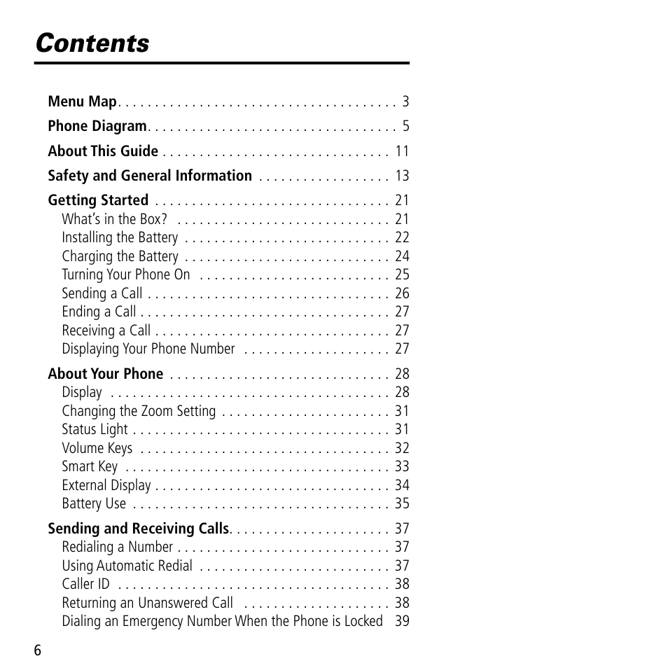 Motorola V60C User Manual | Page 8 / 190