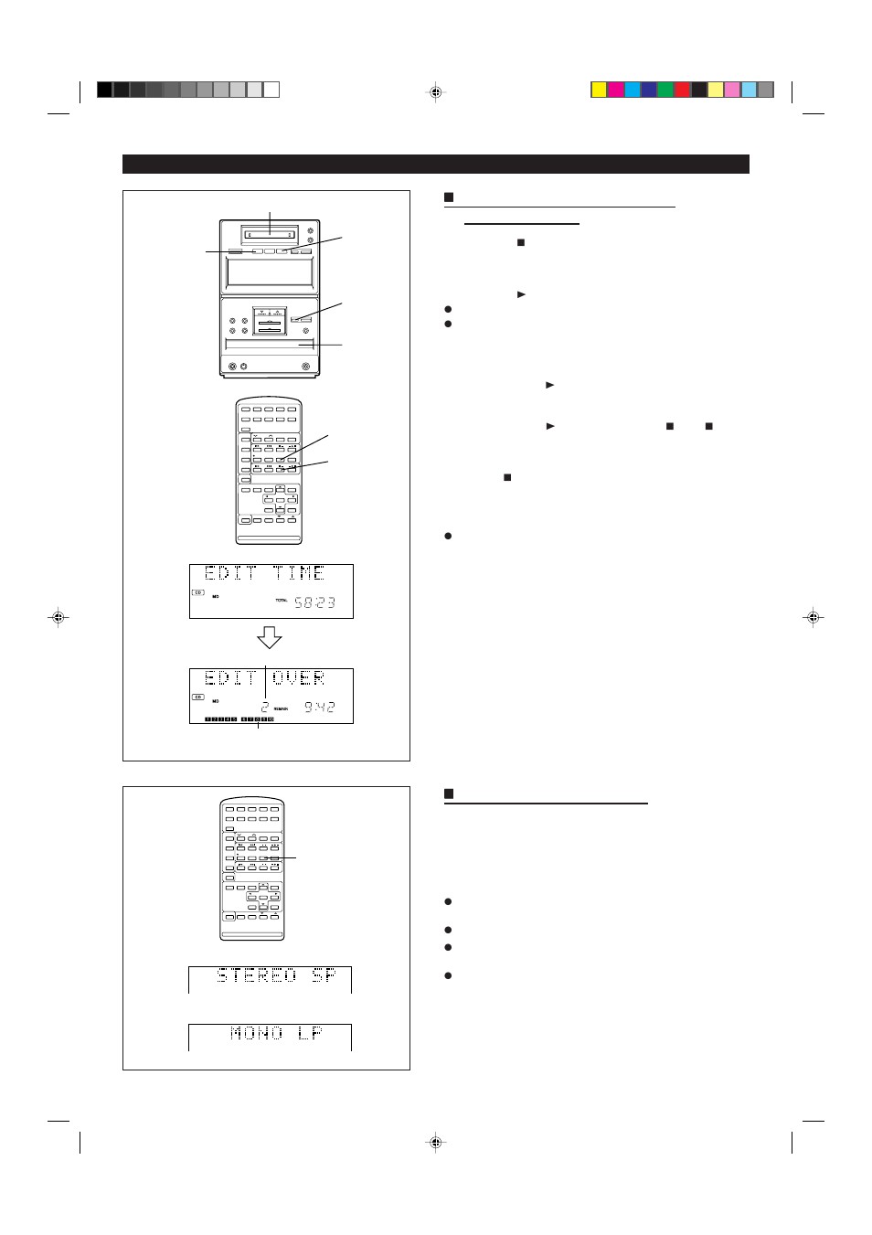 Recording | Sharp MD X5 User Manual | Page 18 / 44