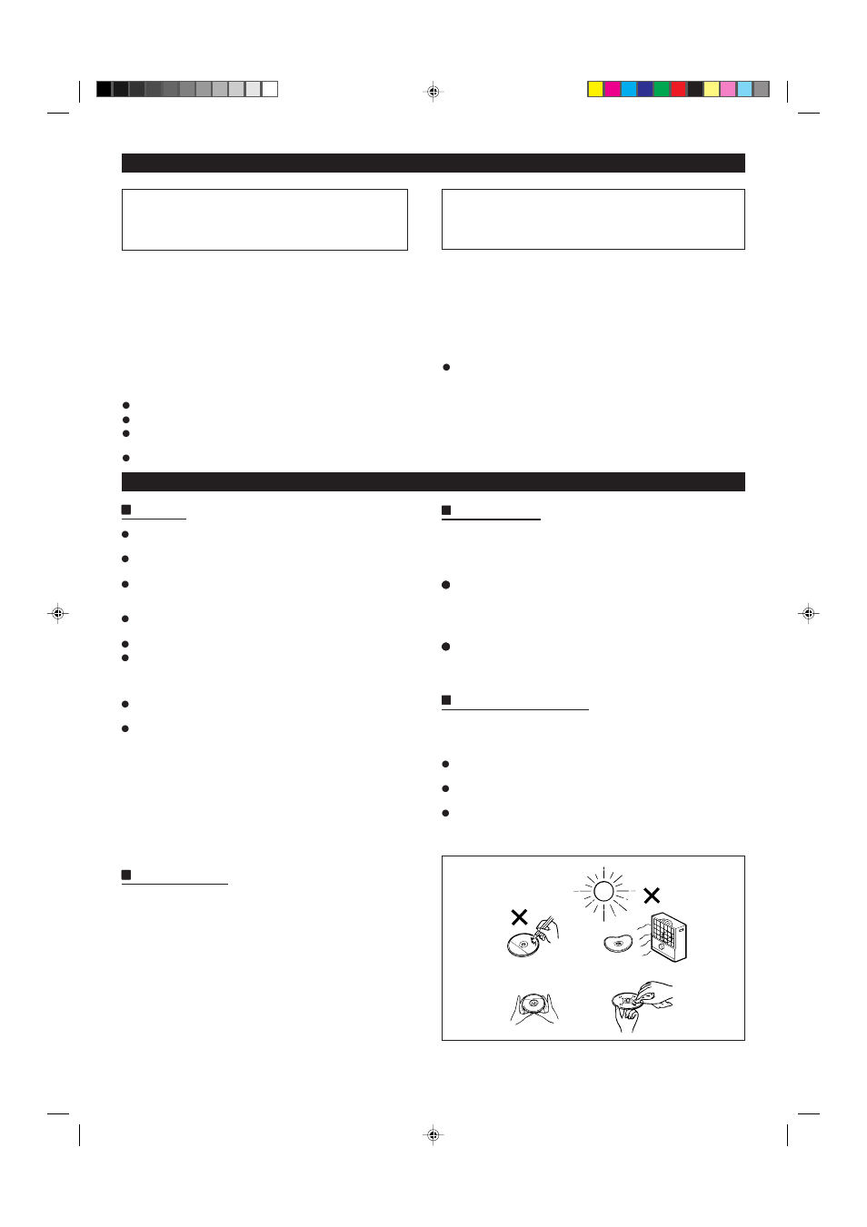 Continued), Precautions | Sharp MD X5 User Manual | Page 3 / 44