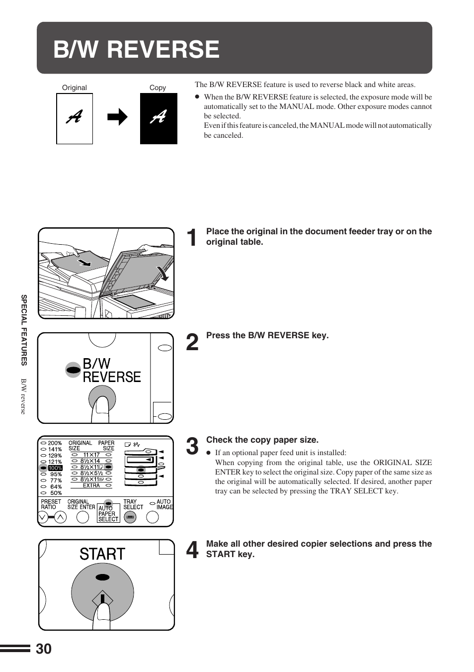B/w reverse | Sharp AR-164 User Manual | Page 32 / 80