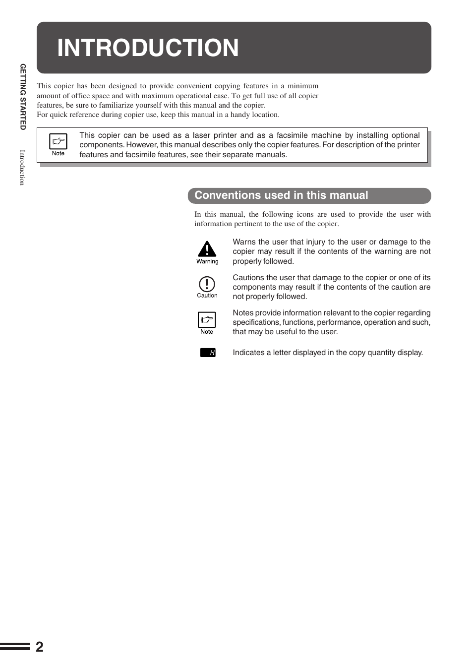 Introduction | Sharp AR-164 User Manual | Page 4 / 80