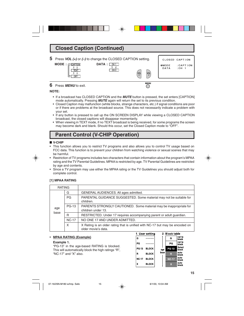 Sharp 25N M180 User Manual | Page 15 / 40