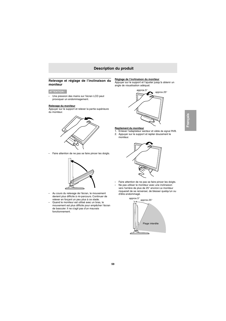 Description du produit | Sharp LL-E15G1 User Manual | Page 59 / 148