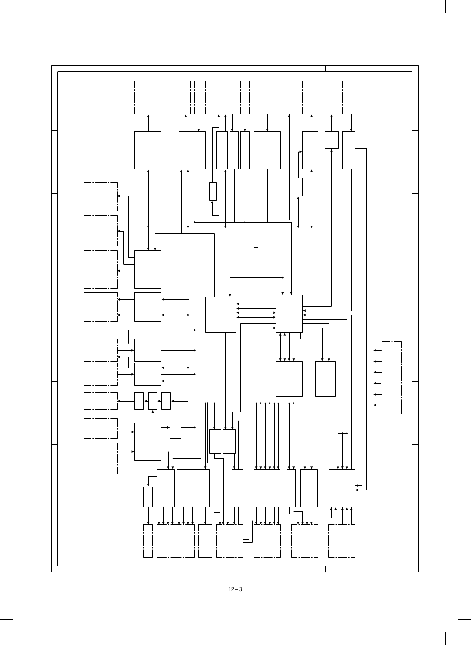 Main circuit, 1) block diagram, 78 d c b a | Sharp SF-1120 User Manual | Page 122 / 140