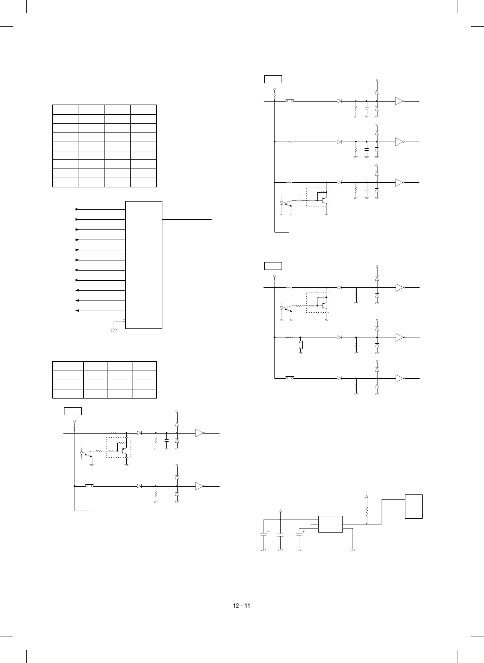 4) detector circuit of sensor signal, 5) start/stop control circuit | Sharp SF-1120 User Manual | Page 130 / 140