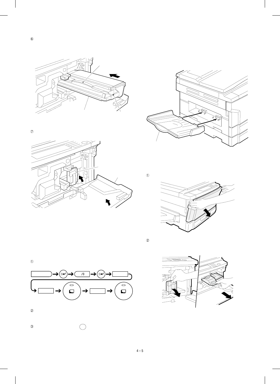 Toner density sensor level adjustment, Accessory installation, Toner supply | Sharp SF-1120 User Manual | Page 22 / 140