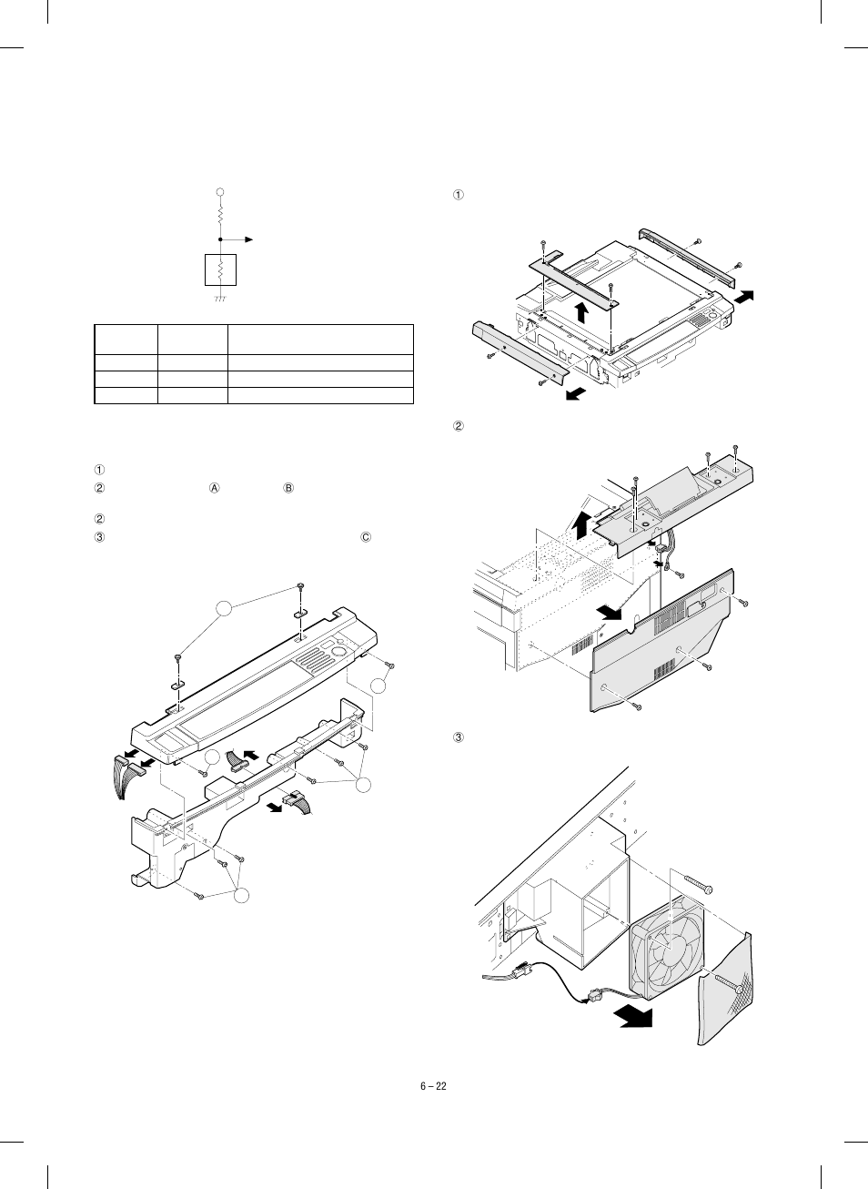 Operation panel/intermediate cabinet, Frame major parts | Sharp SF-1120 User Manual | Page 69 / 140