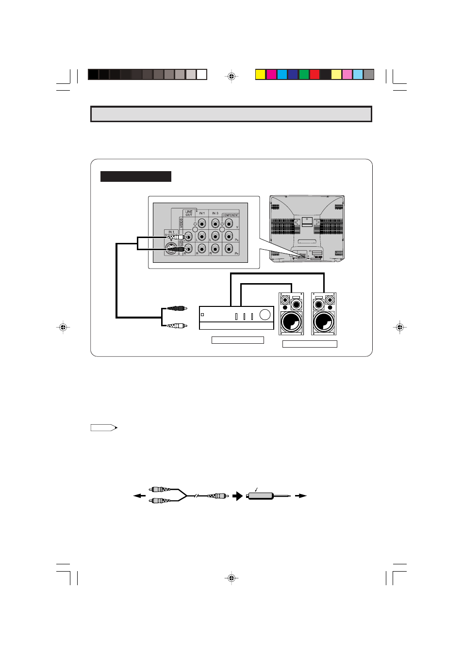 Using the audio output terminals | Sharp 32F641 User Manual | Page 40 / 57