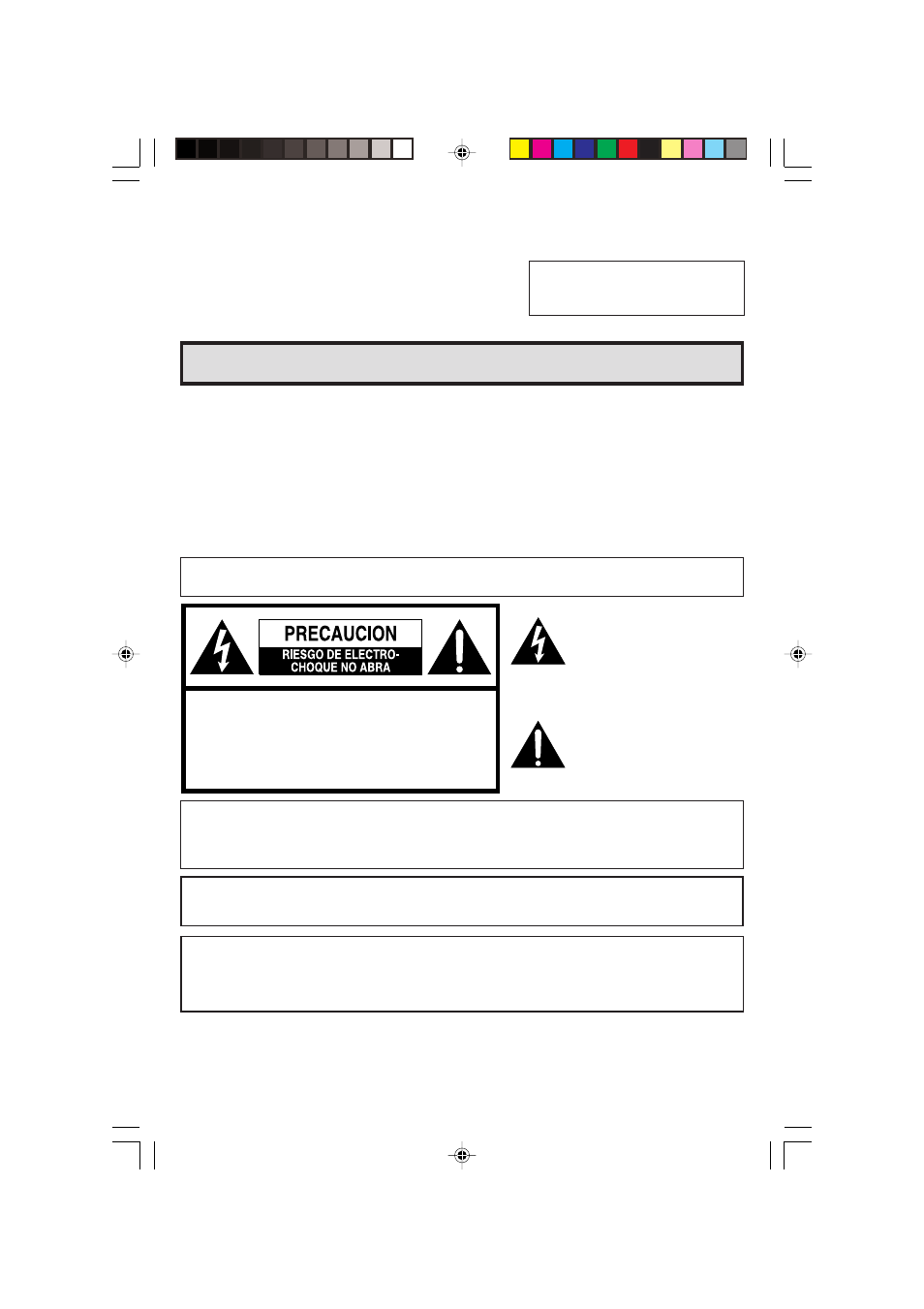 Información importante, Advertencia, Español) | Sharp 32F641 User Manual | Page 47 / 57