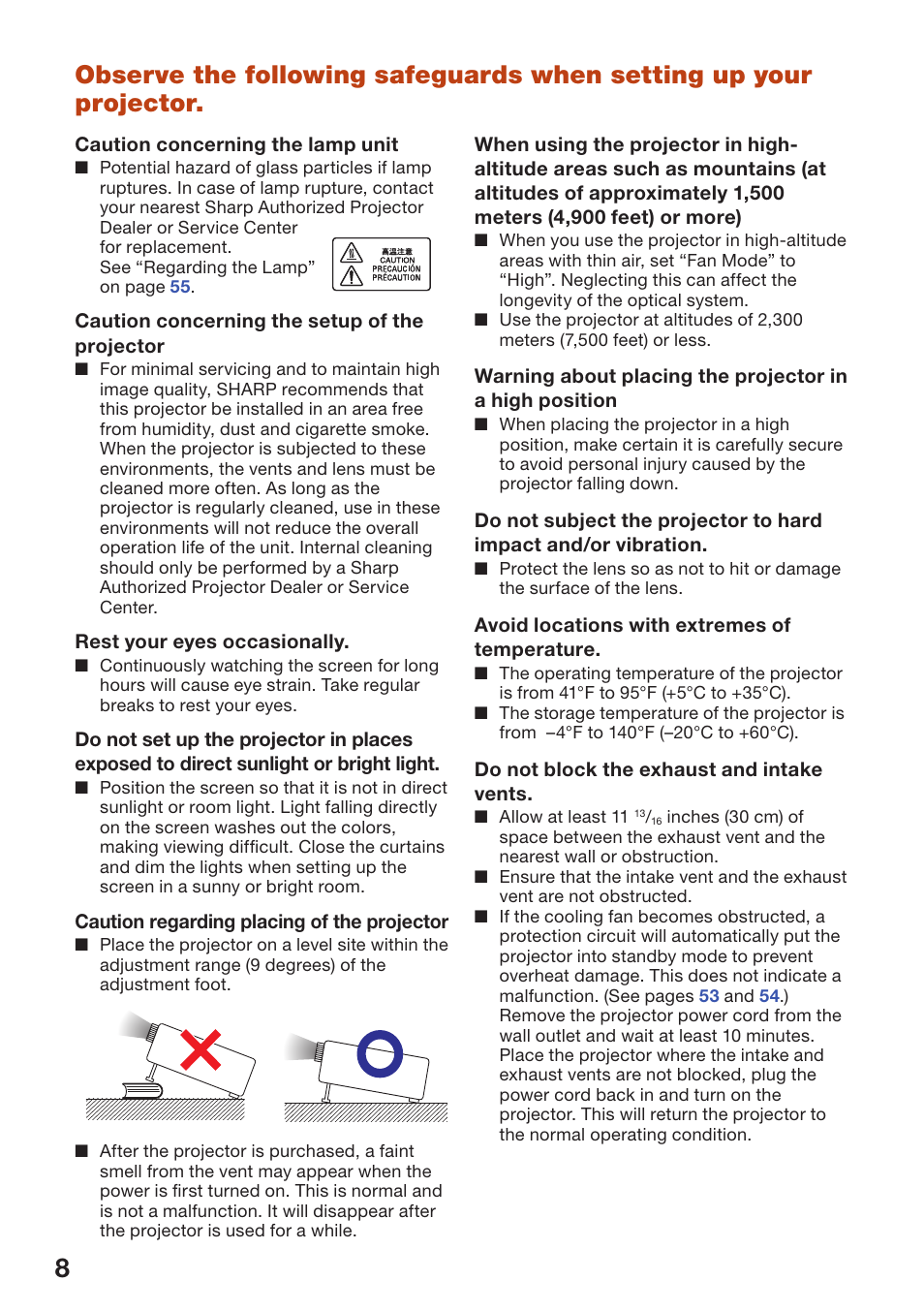 Sharp PG-D40W3D User Manual | Page 12 / 69
