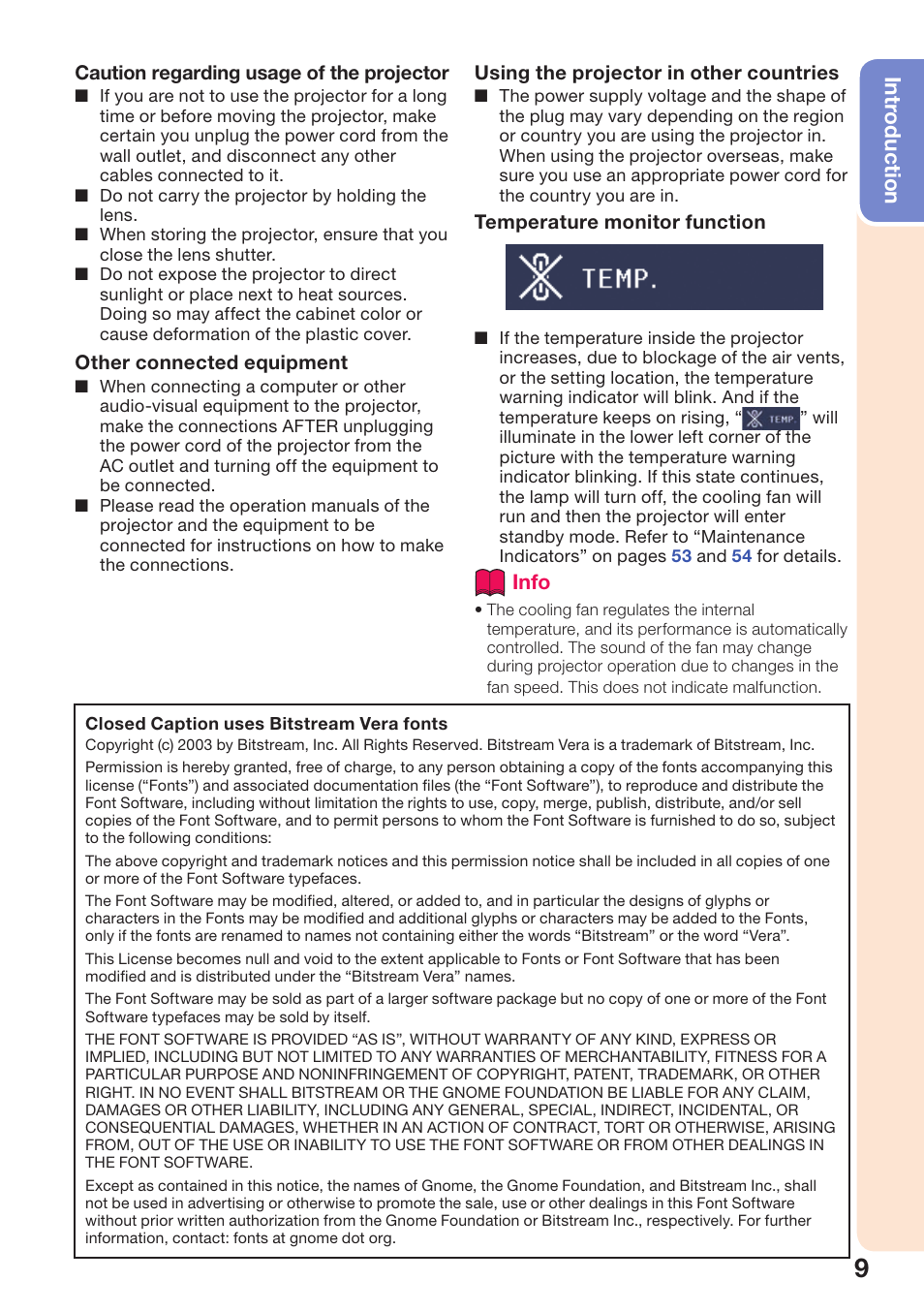 Intr oduction | Sharp PG-D40W3D User Manual | Page 13 / 69