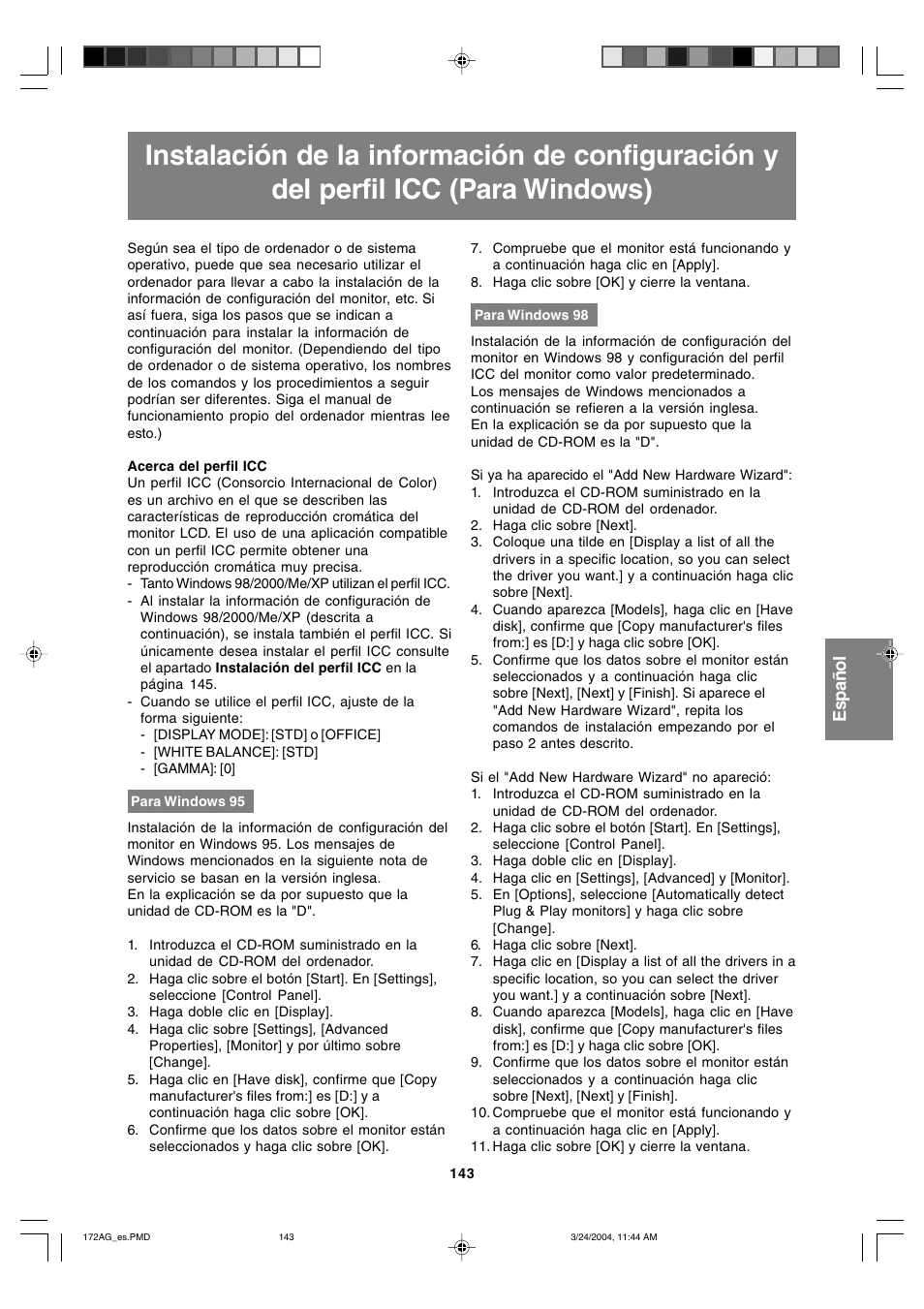 Sharp LL-172G User Manual | Page 143 / 152