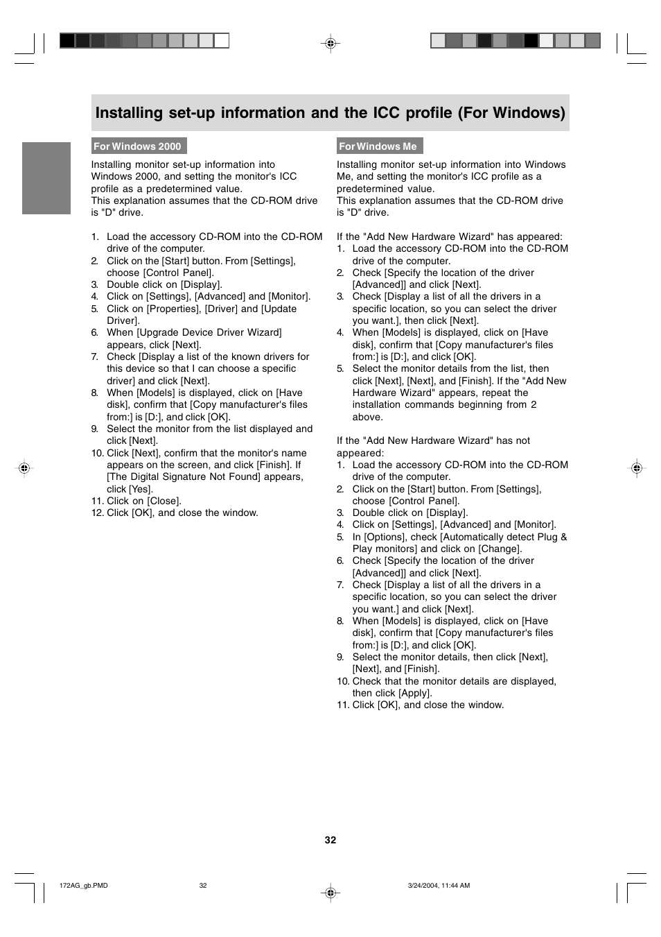 Sharp LL-172G User Manual | Page 32 / 152