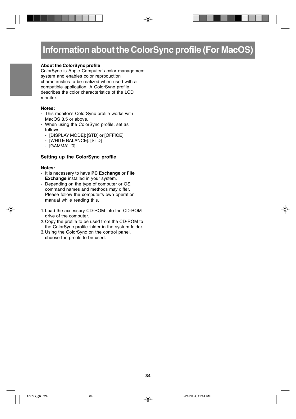 Sharp LL-172G User Manual | Page 34 / 152