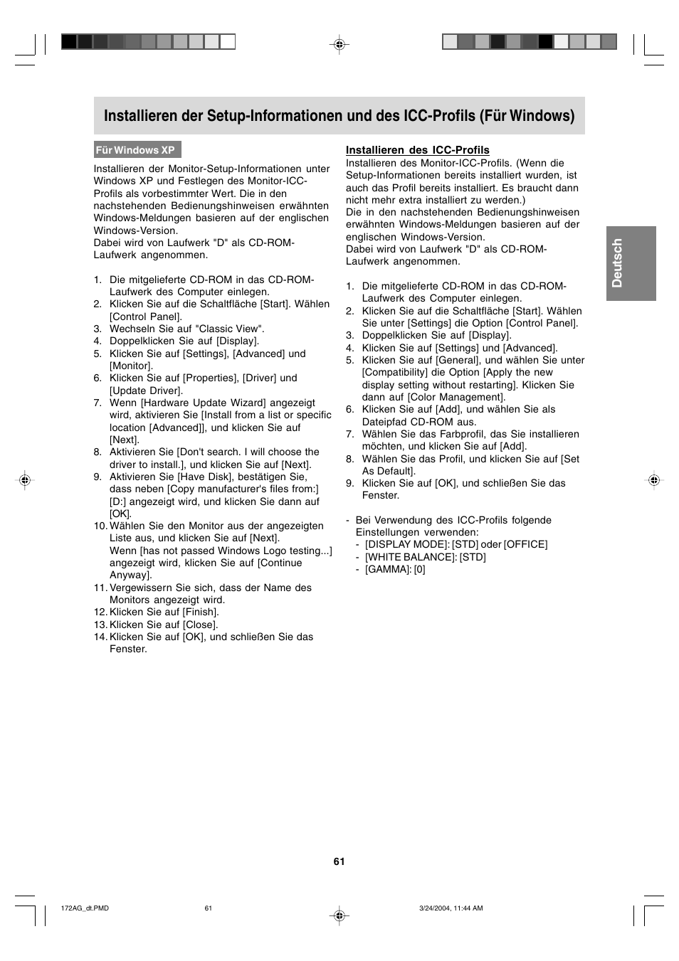 English deutsch français italiano español english | Sharp LL-172G User Manual | Page 61 / 152