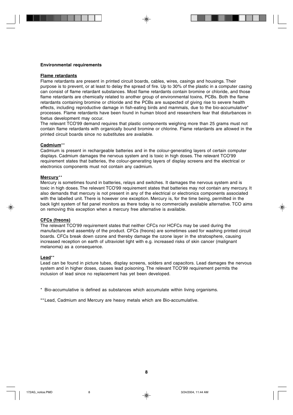 Sharp LL-172G User Manual | Page 8 / 152