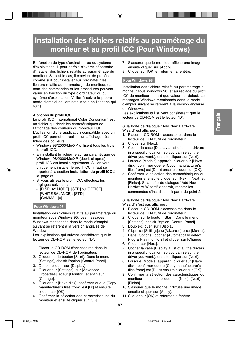 Sharp LL-172G User Manual | Page 87 / 152